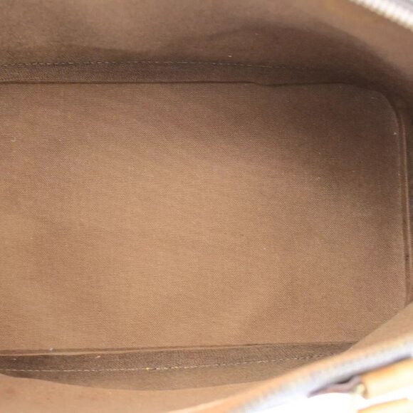 LOUIS VUITTON LV Logo Alma Hand Bag Monogram Leather Brown France - Picture 8 of 16